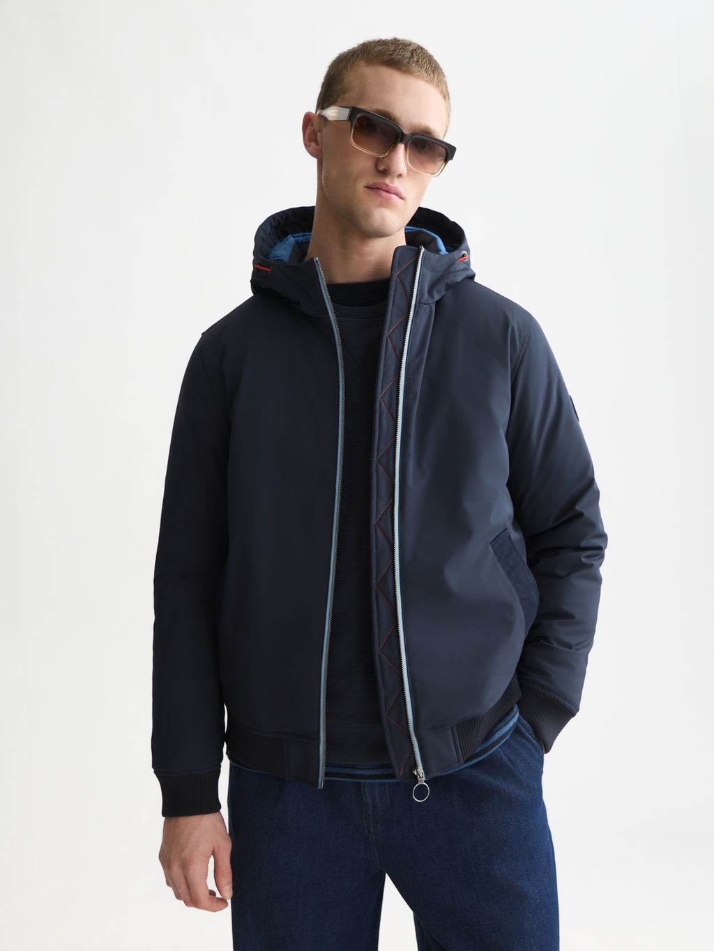 Hooded Softshell Padded Jacket