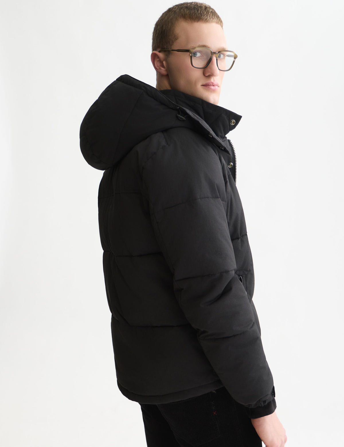 Hooded puffer jacket