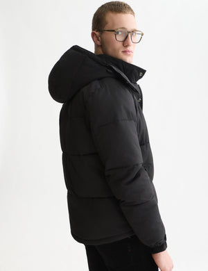 Puffer Jacket With Removable Hood