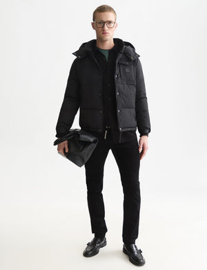 Puffer Jacket With Removable Hood