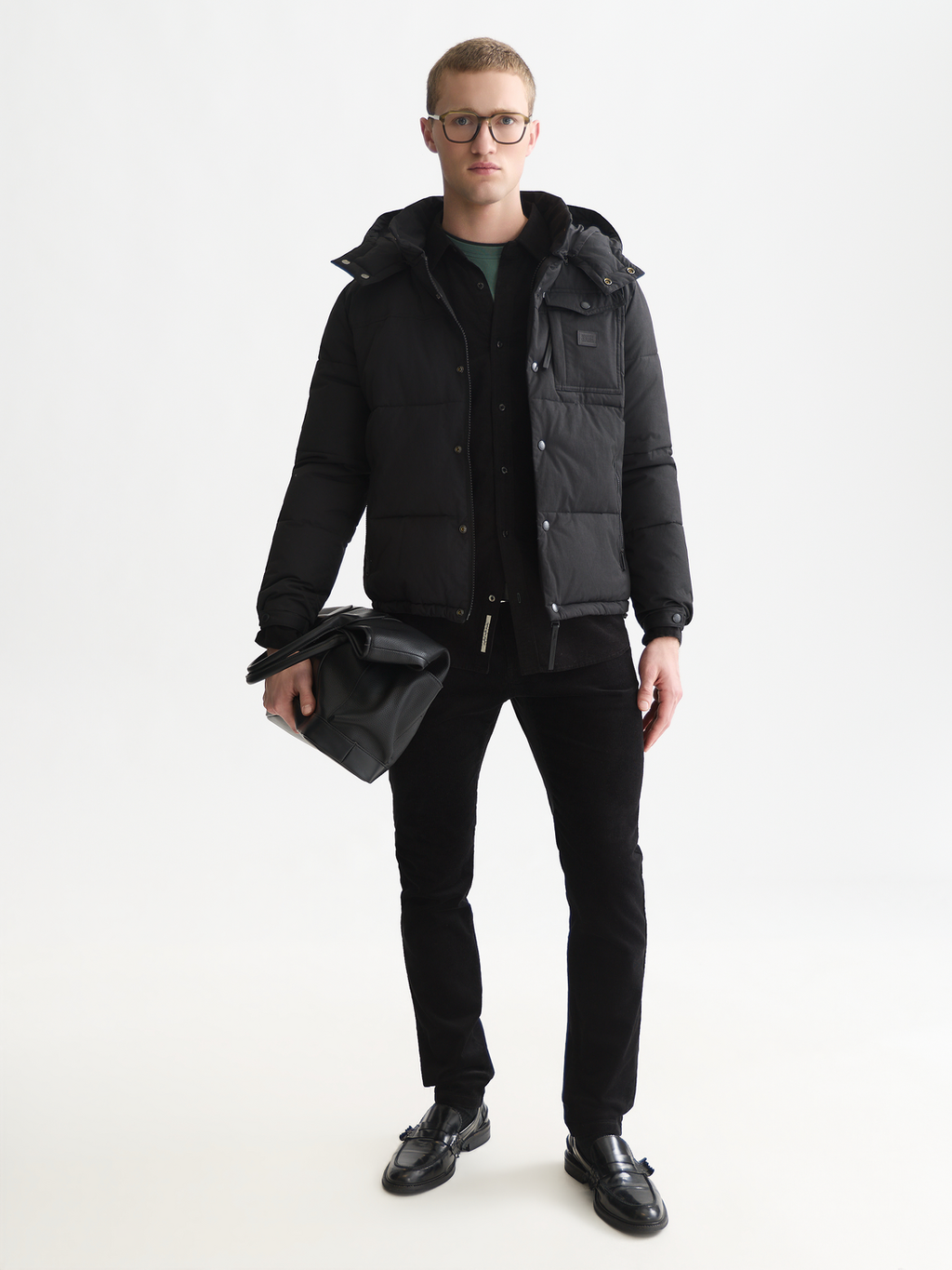 Puffer Jacket With Removable Hood