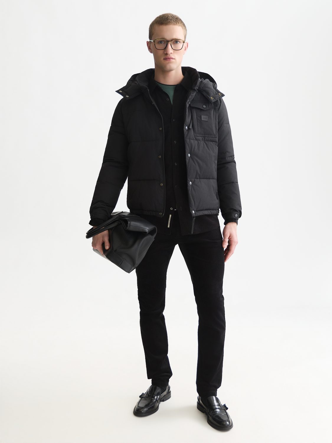 Puffer Jacket With Removable Hood