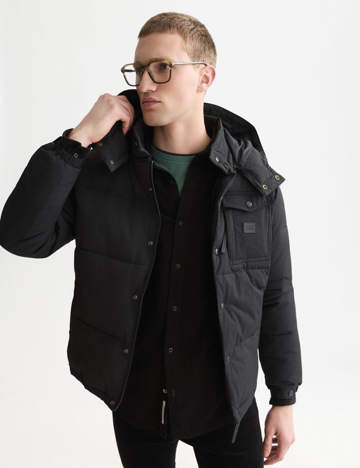 Hooded puffer jacket
