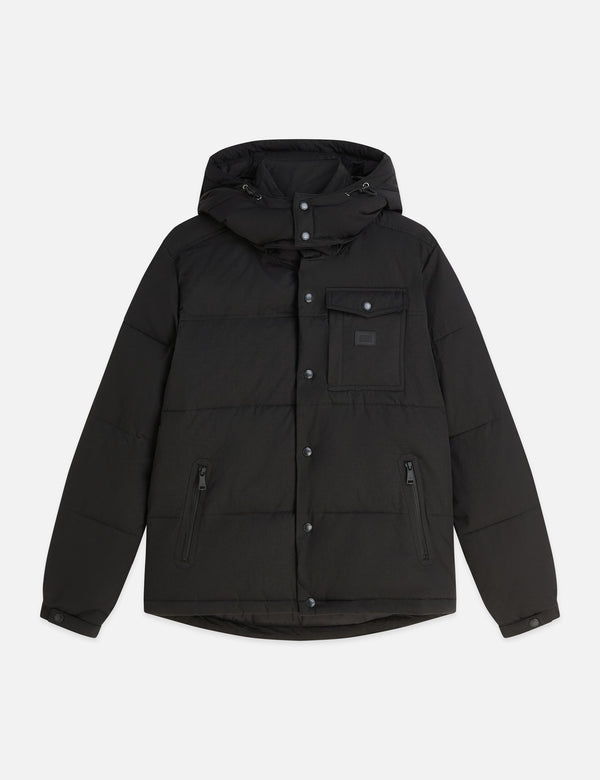 Puffer Jacket With Removable Hood