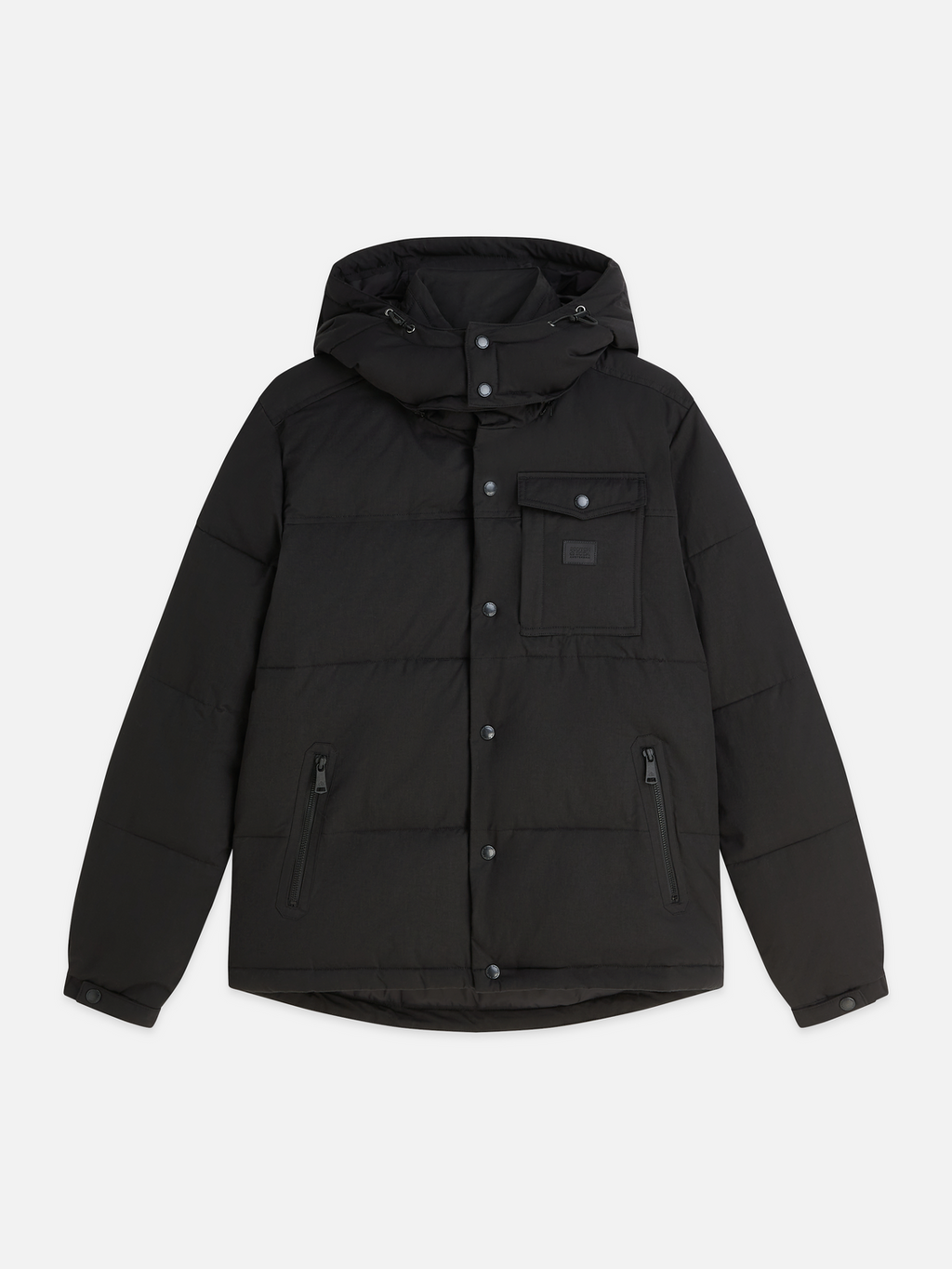 Puffer Jacket With Removable Hood