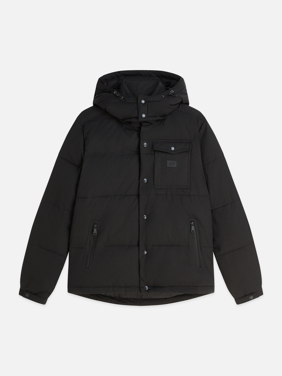 Puffer Jacket With Removable Hood