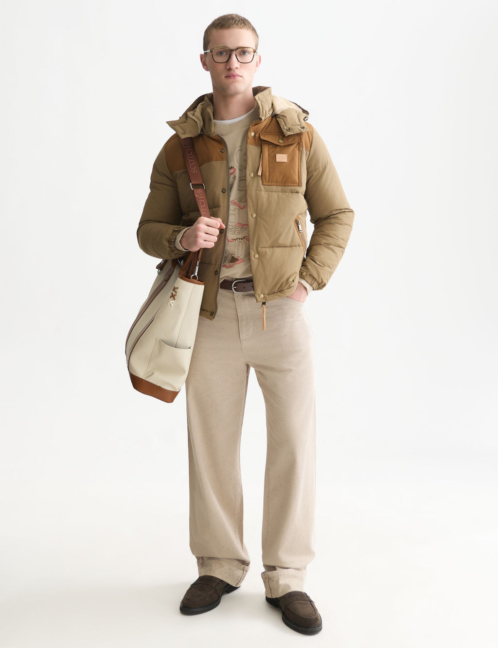 Hooded puffer jacket