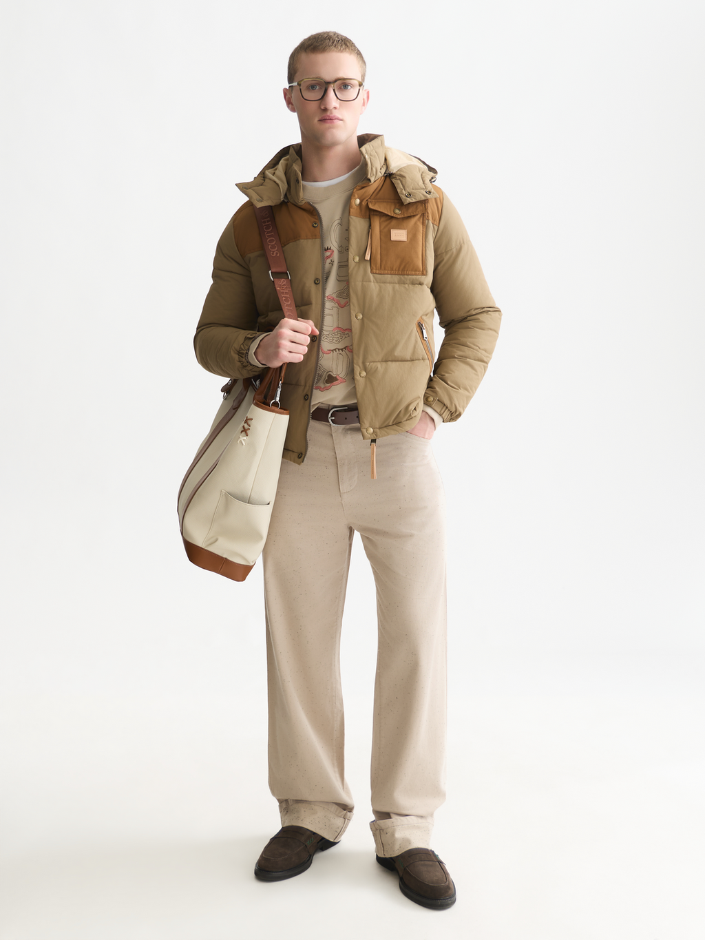 Puffer Jacket With Removable Hood