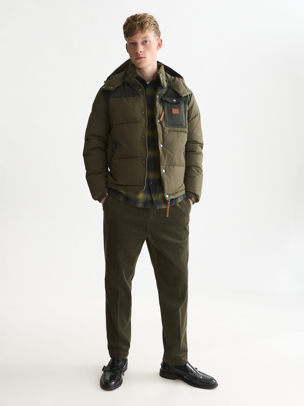 Puffer Jacket With Removable Hood