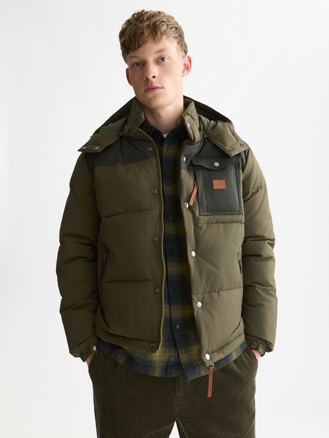 Puffer Jacket With Removable Hood