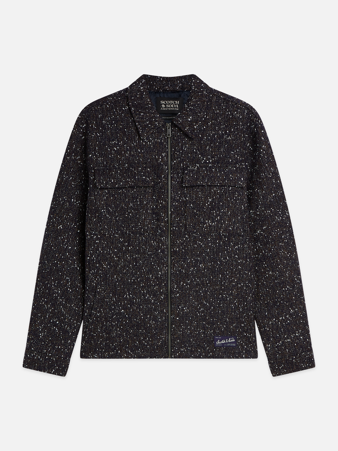 Tailored Wool-Blend Tweed Jacket