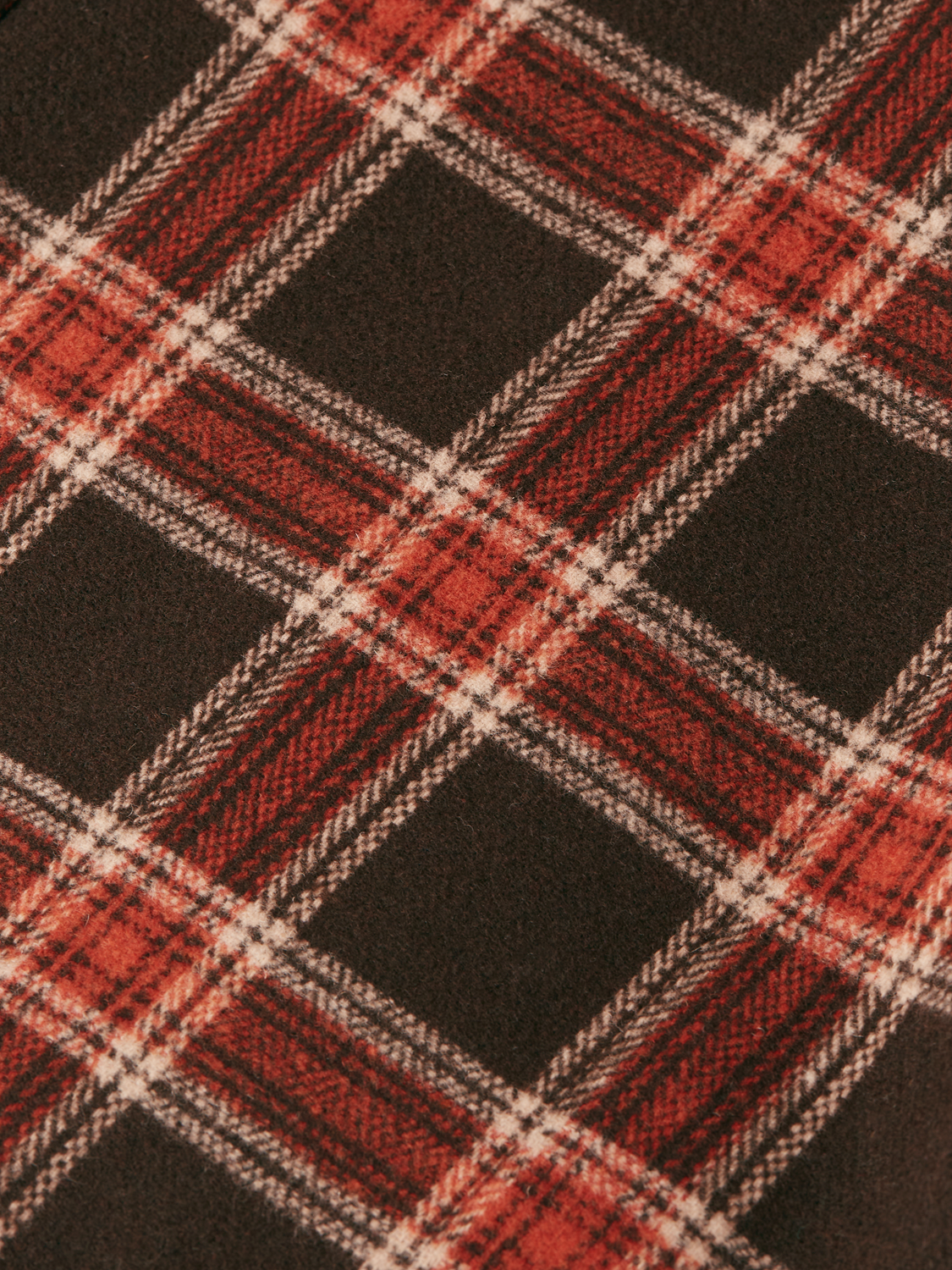 Rib Collar Plaid Jacket