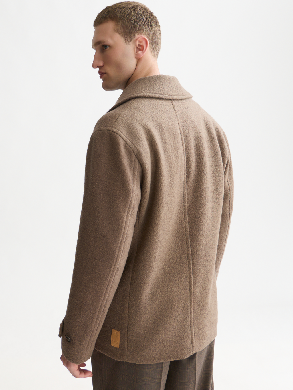 Tailored Wool-Blend Peacoat