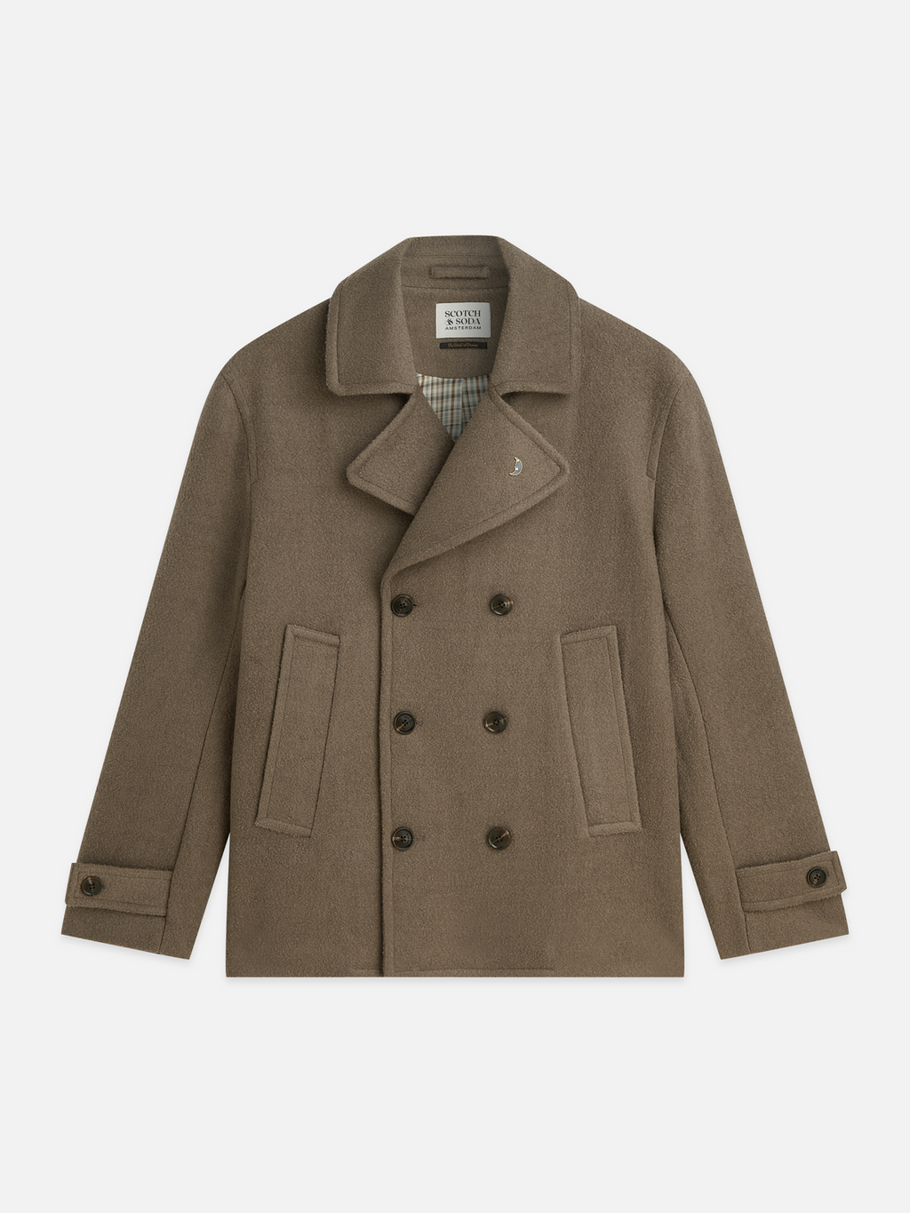 Tailored Wool-Blend Peacoat