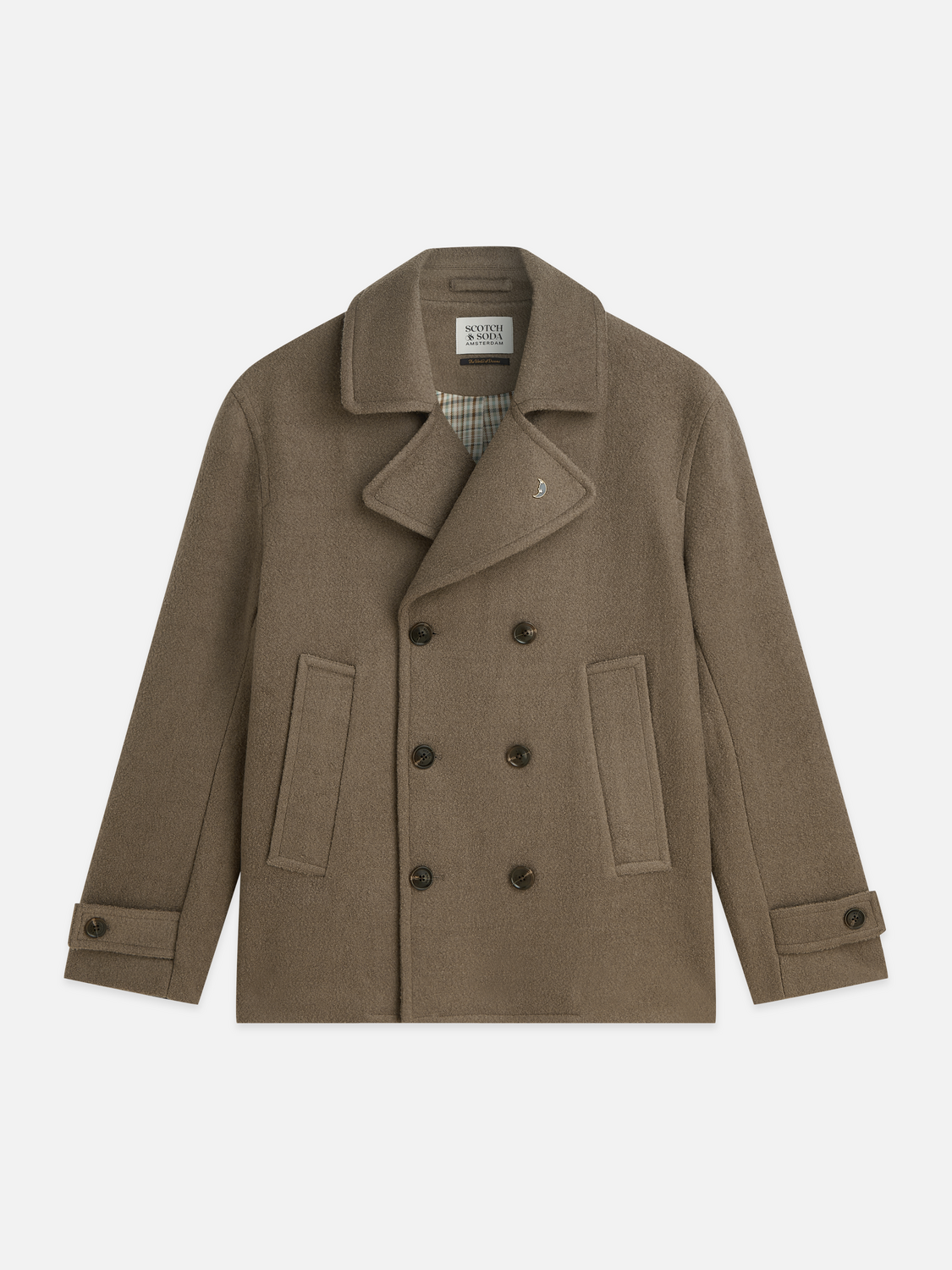 Tailored Wool-Blend Peacoat