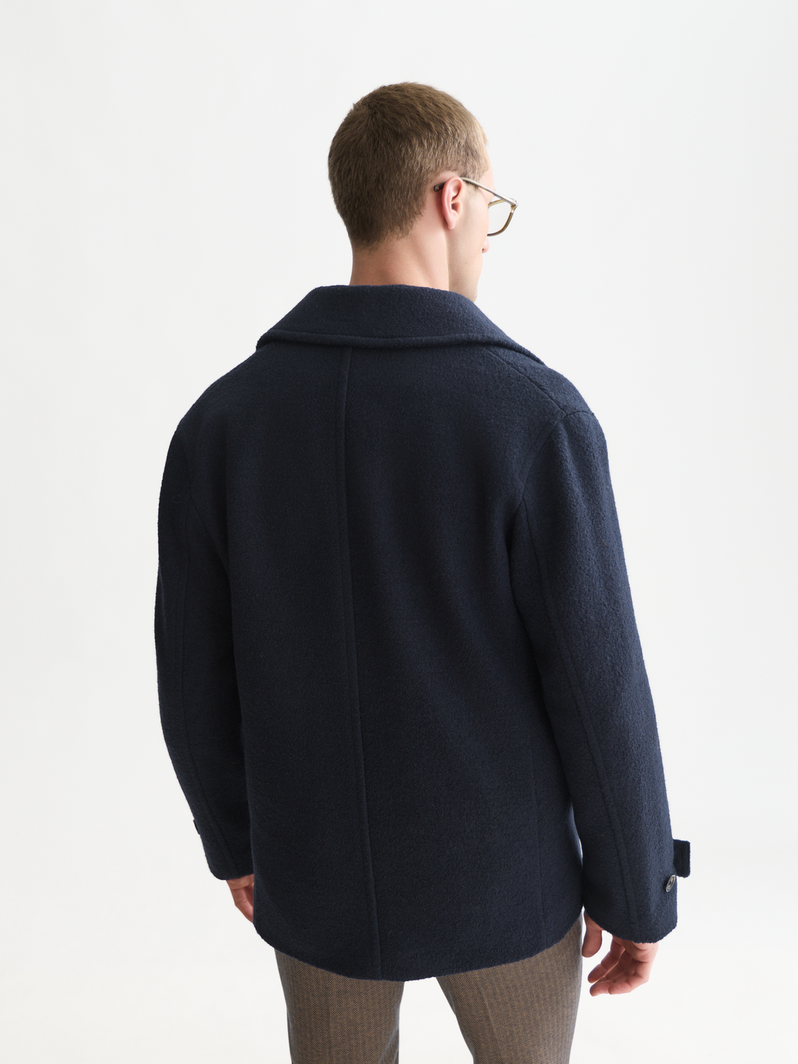 Tailored Wool-Blend Peacoat