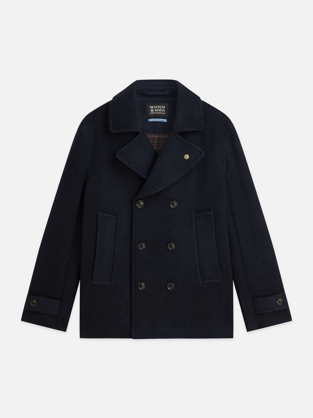 Tailored Wool-Blend Peacoat