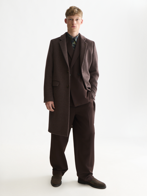 Manteau classique en laine