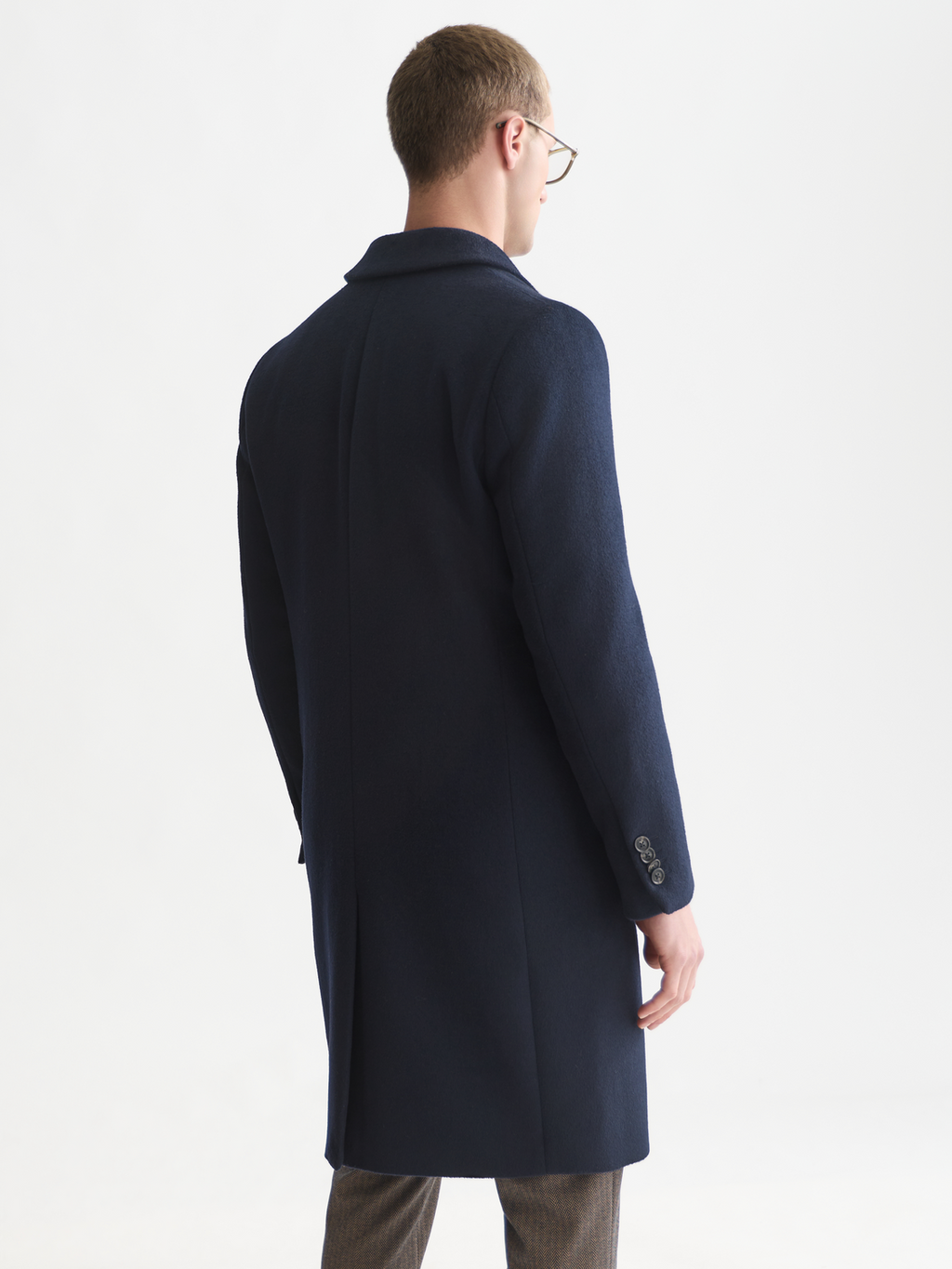 Tailored Wool-Blend Overcoat