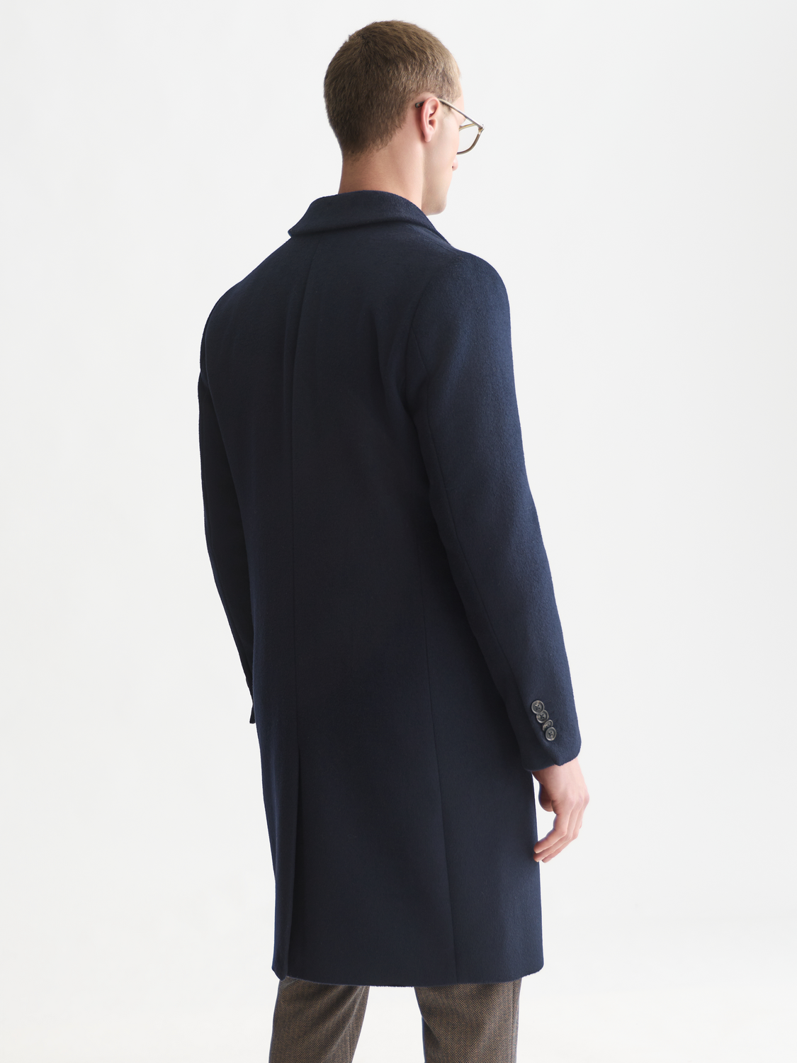 Tailored Wool-Blend Overcoat
