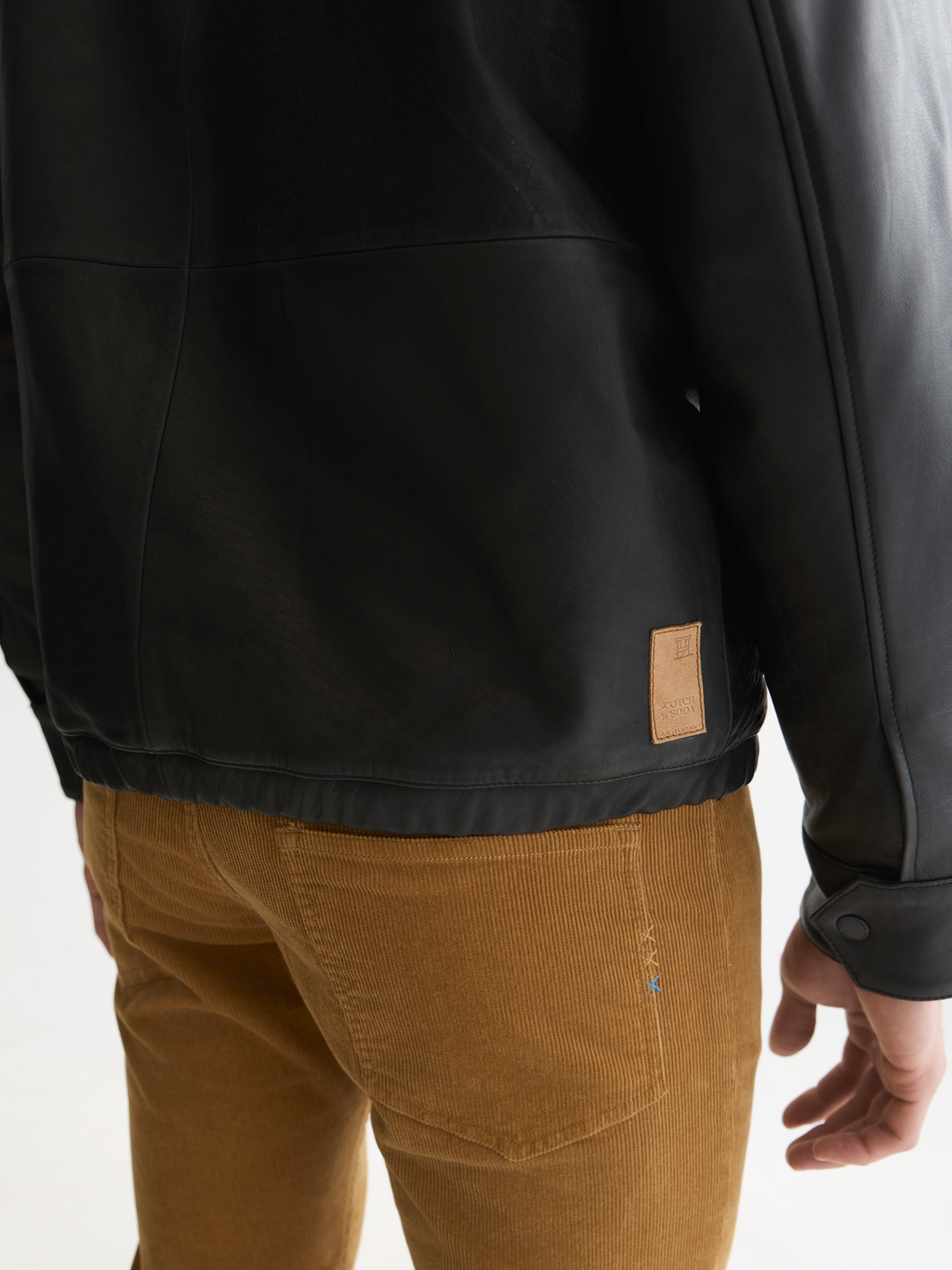 Leather Fleece-Lined Jacket