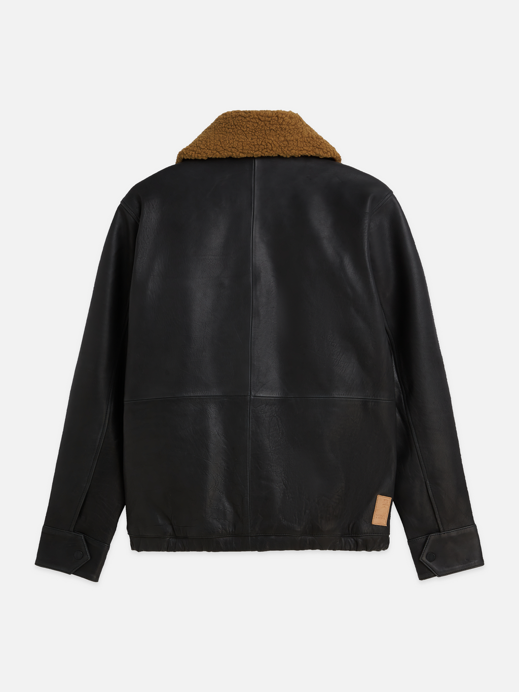 Leather Fleece-Lined Jacket