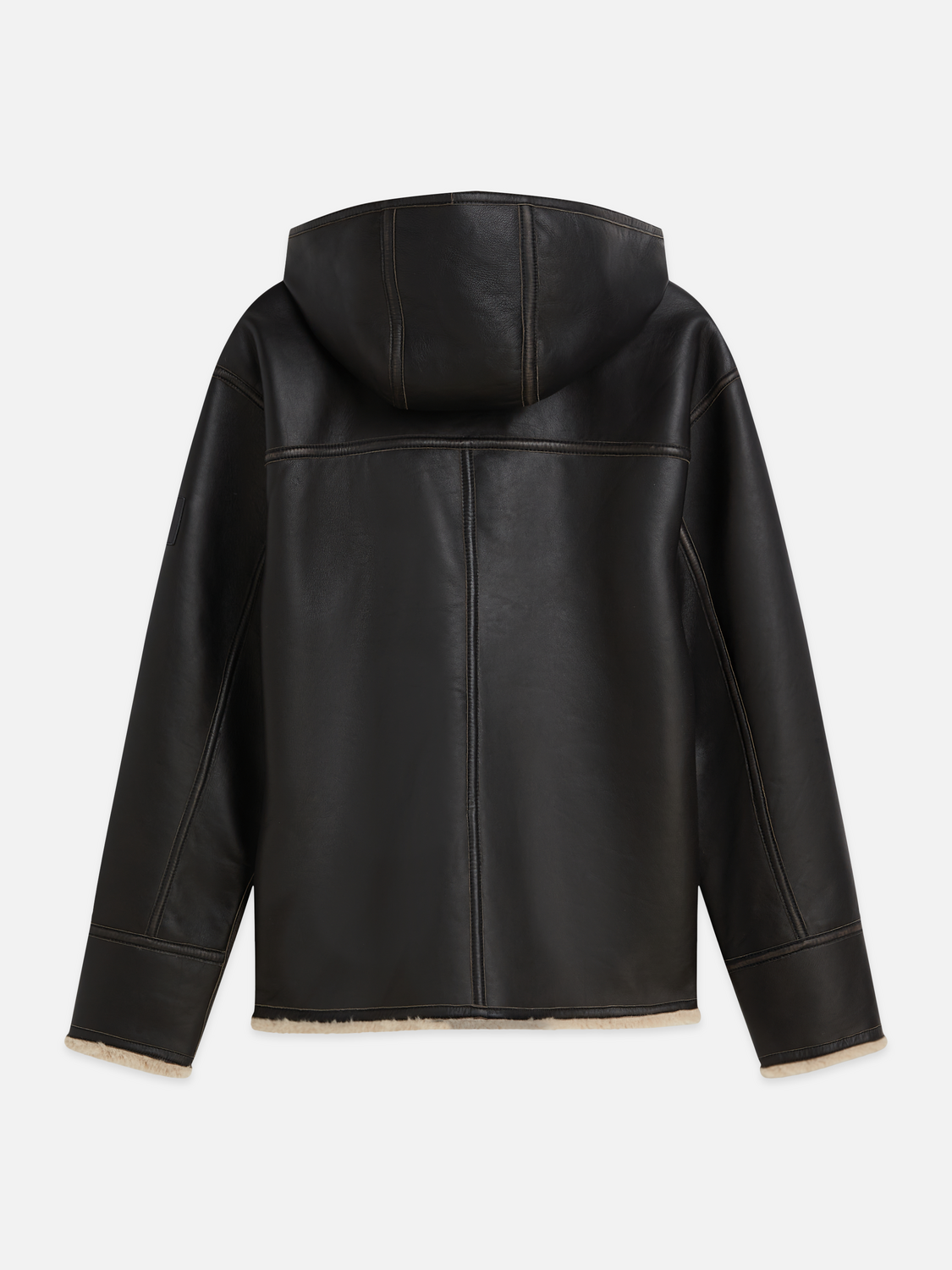 Hooded Flight Leather Jacket