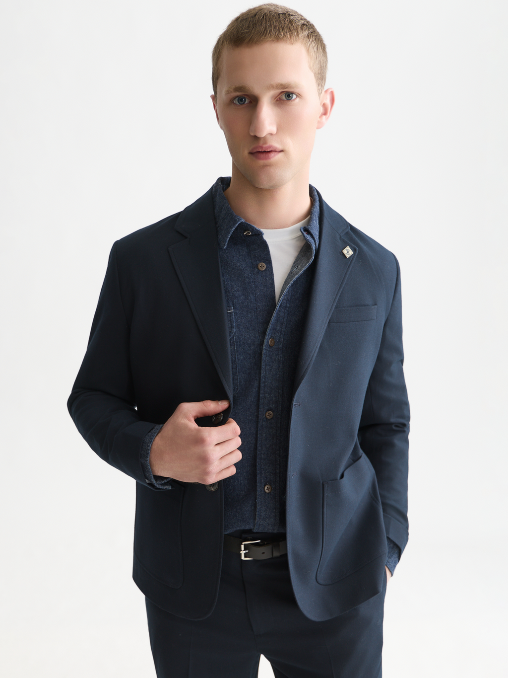 Tate Unconstructed Wool-Blend Blazer