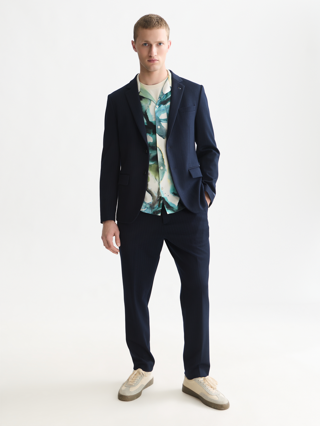 Miles Tailored Jersey Regular-Fit Blazer