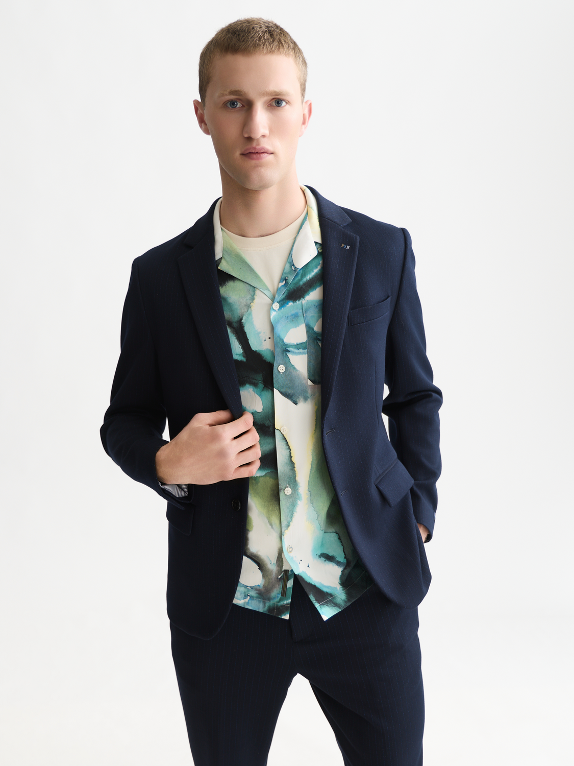Miles Tailored Jersey Regular-Fit Blazer