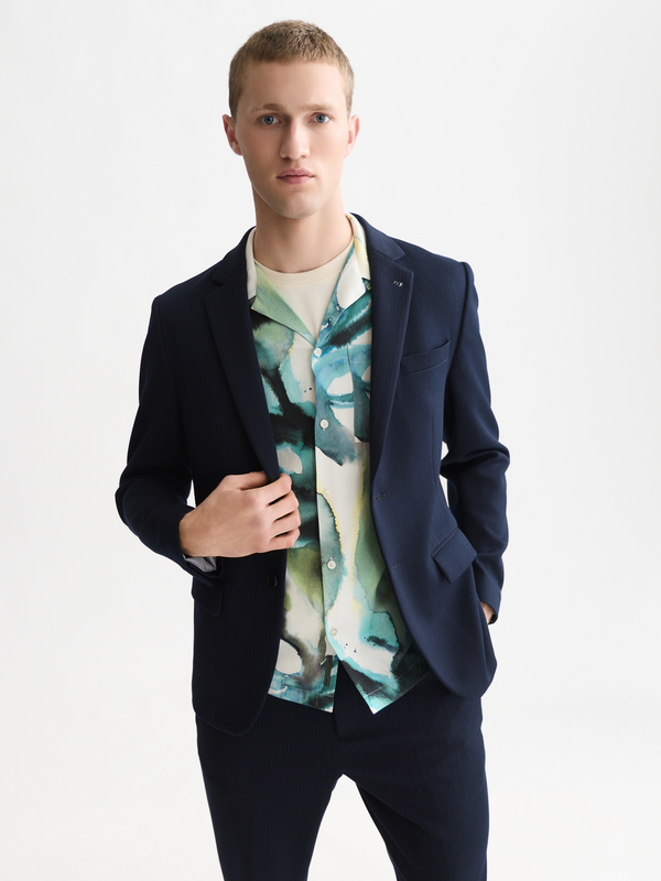 Miles Maßgeschneiderter Jersey-Blazer in regulärer Passform