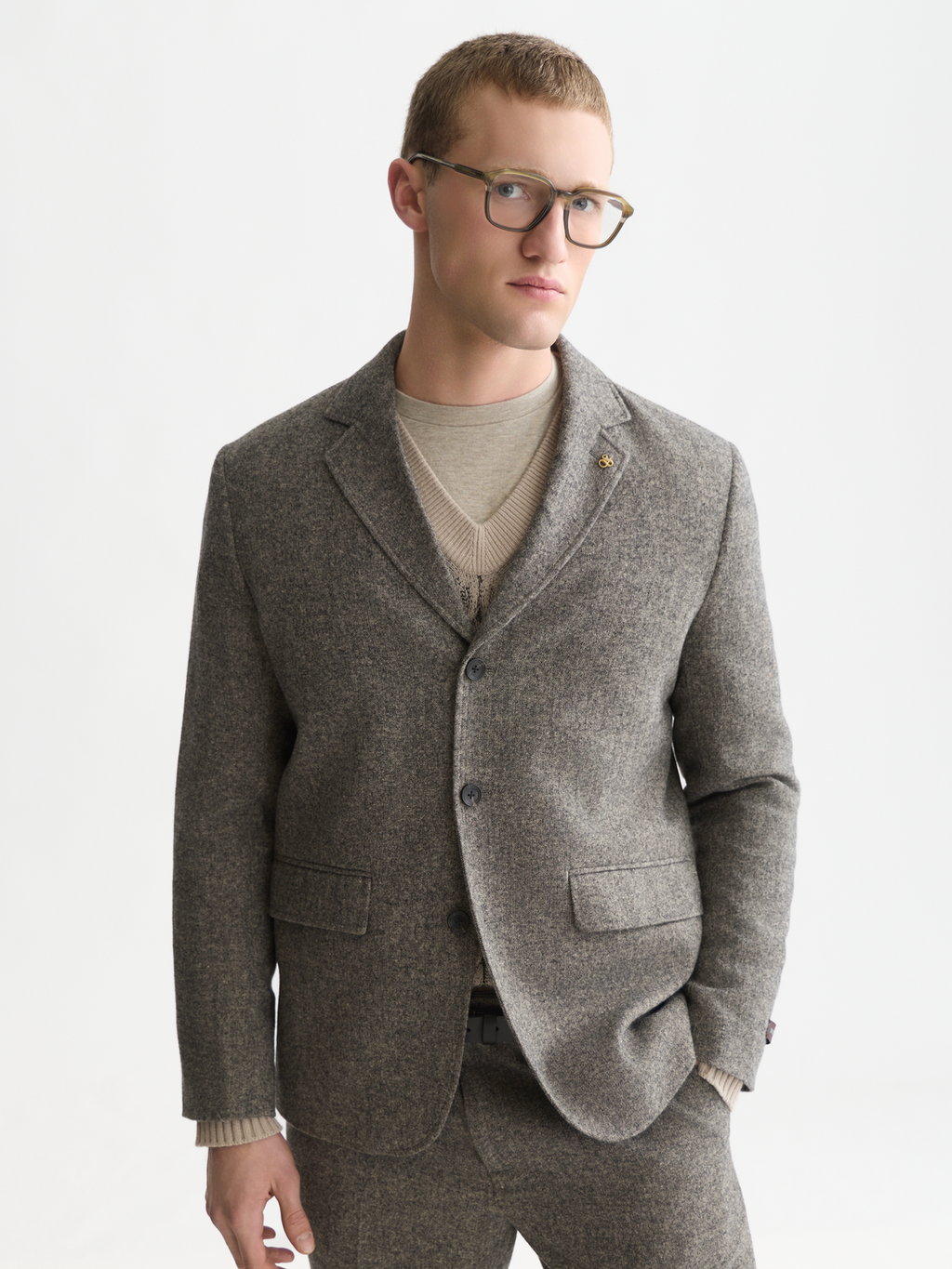 Austin Wool-Blend Relaxed Blazer