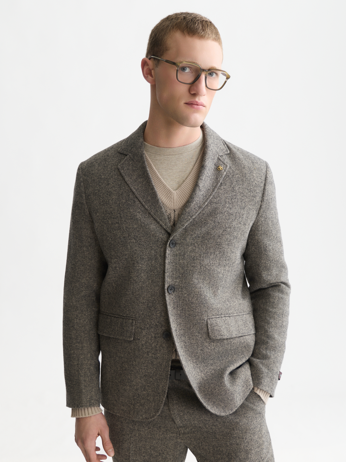 Austin Wool-Blend Relaxed Blazer