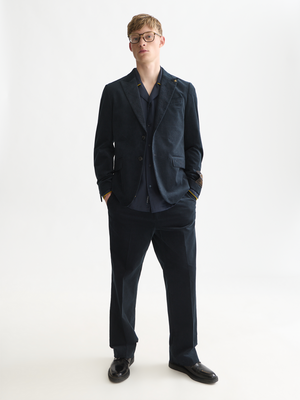 Pierce Embroiedered Velvet Blazer