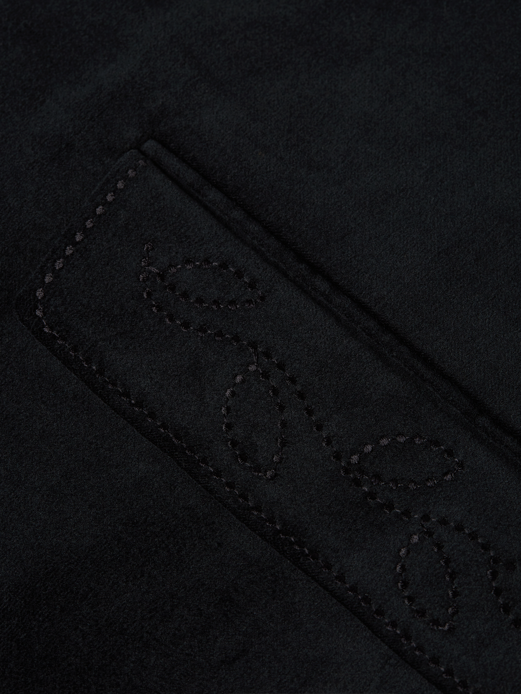 Pierce Embroidered Velvet Peak Lapel Blazer