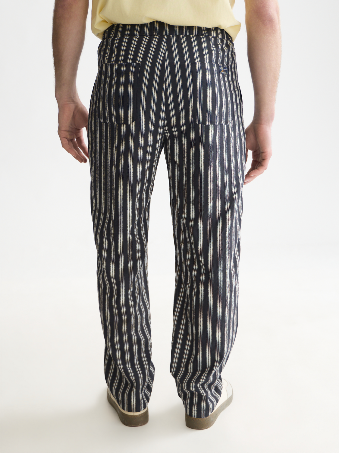 Oliver Striped Pleated Jogger