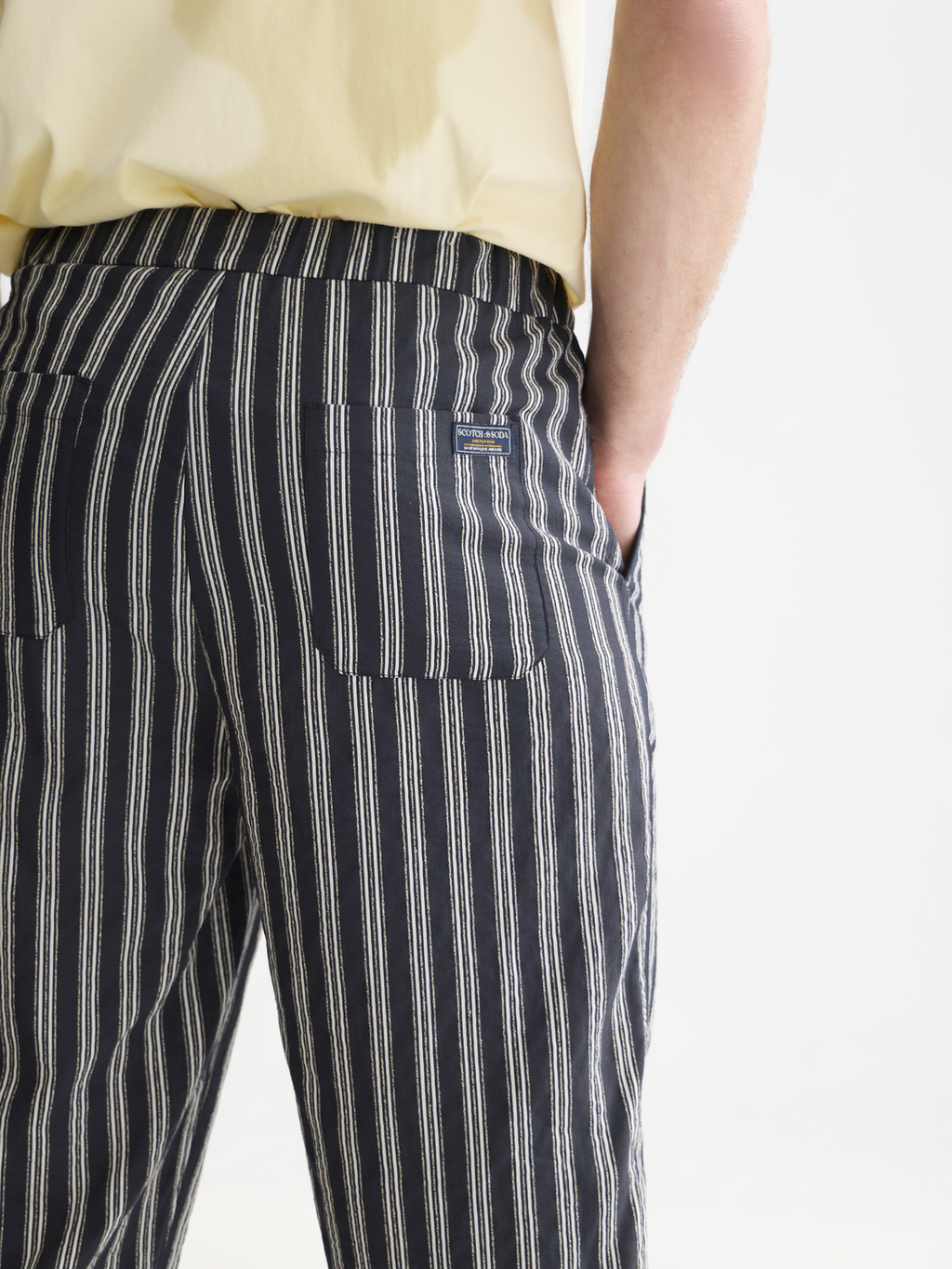 Oliver Striped Pleated Jogger