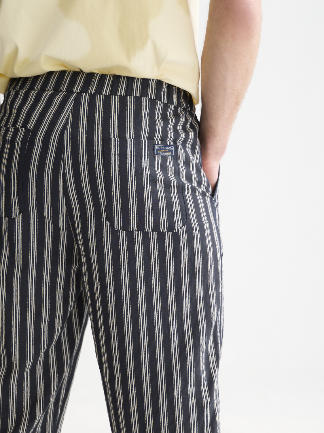 Oliver Striped Pleated Jogger