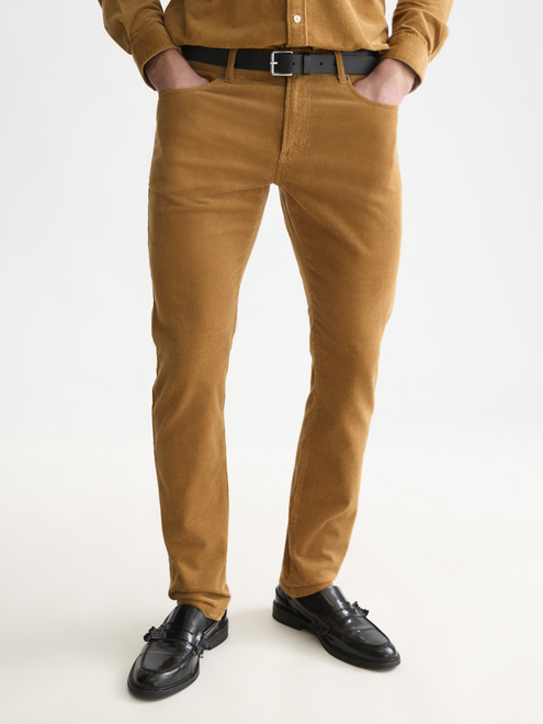 Pantalon 5 poches en velours côtelé extensible en coton Ralston