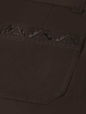 Harper Wool-Blend Embroidered Work Pant