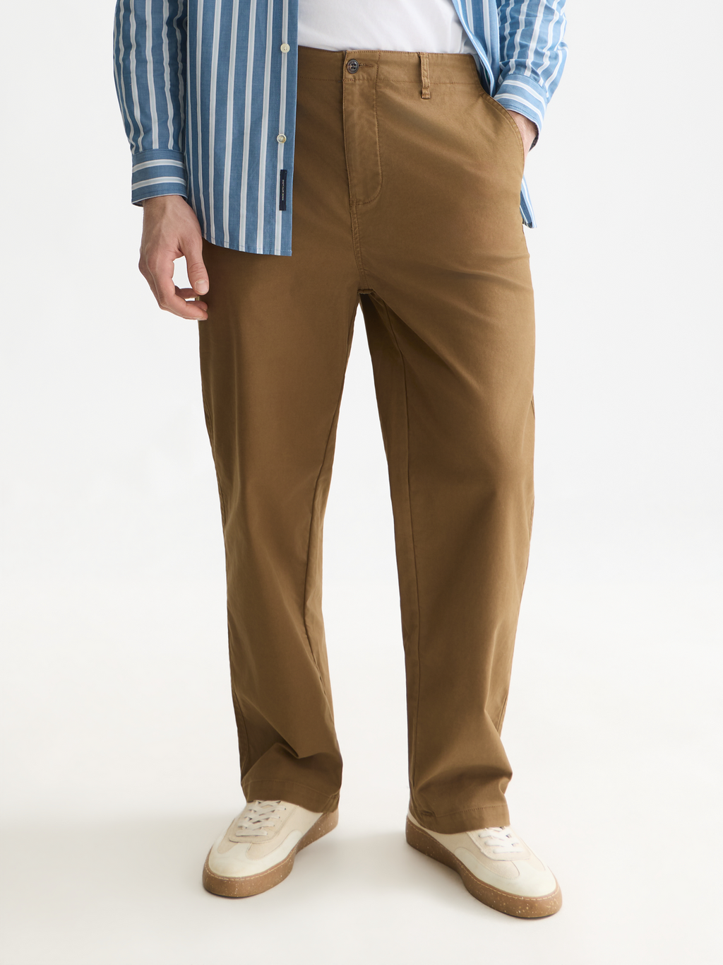 Pitch Peached Cotton-Blend Chino