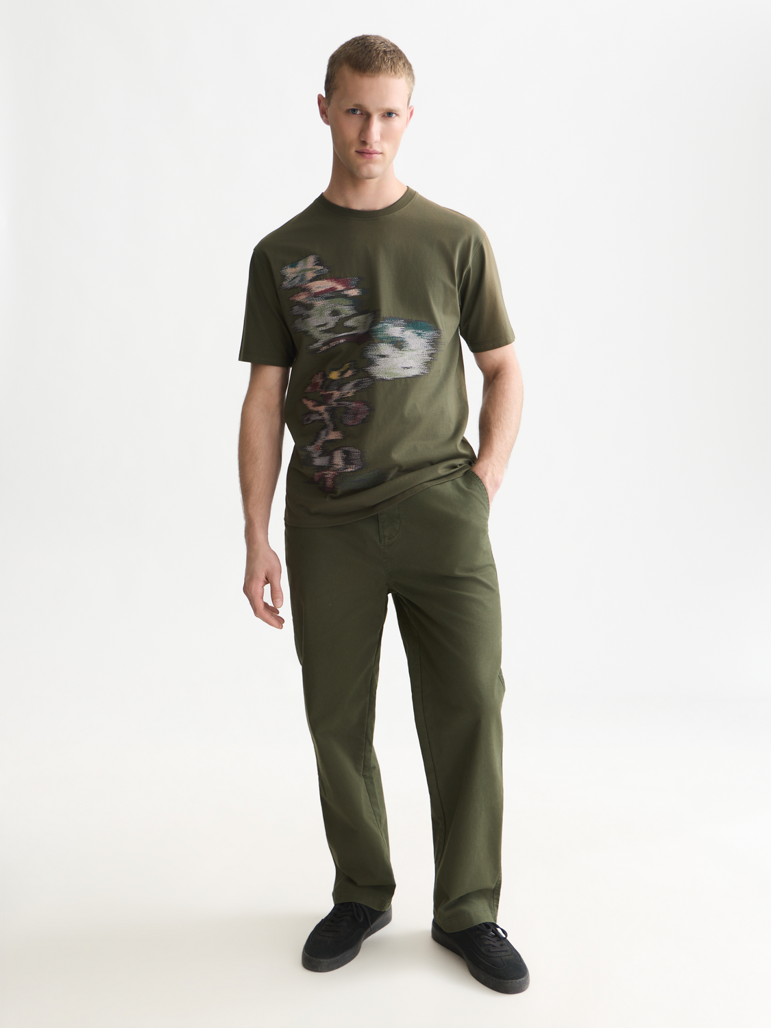 Pitch Peached Cotton-Blend Chino