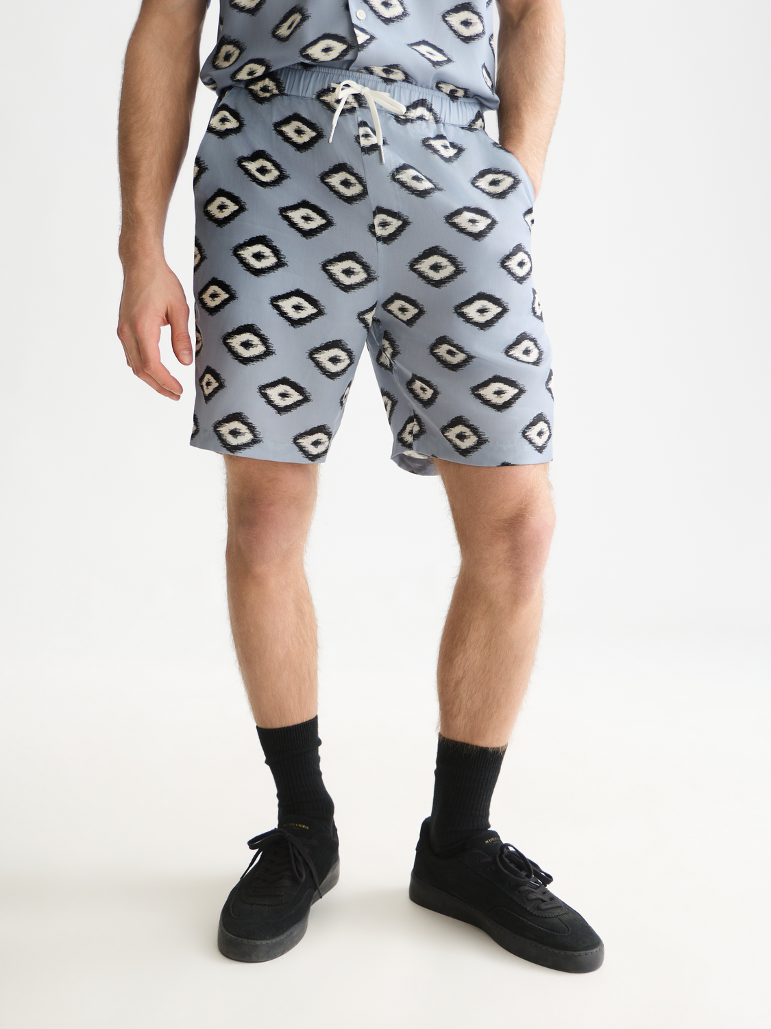Fave Printed Tencel Relaxed-Fit Bermuda Shorts