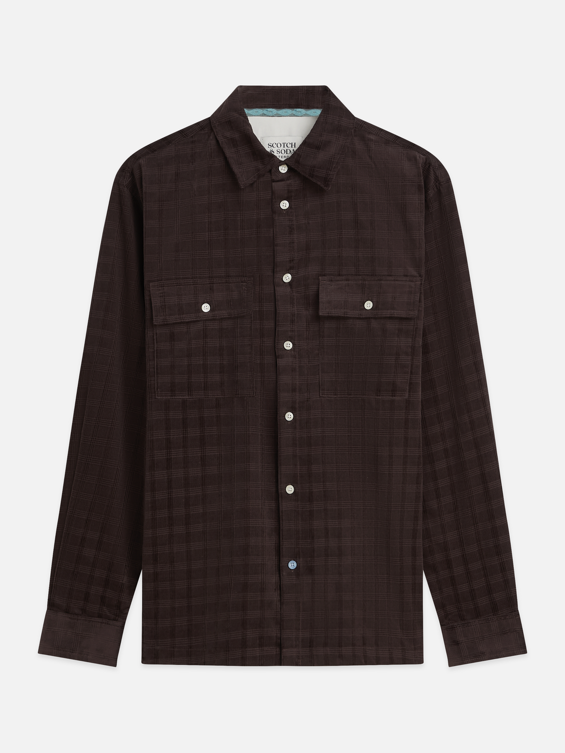 Corduroy Checked Relaxed-Fit Shirts