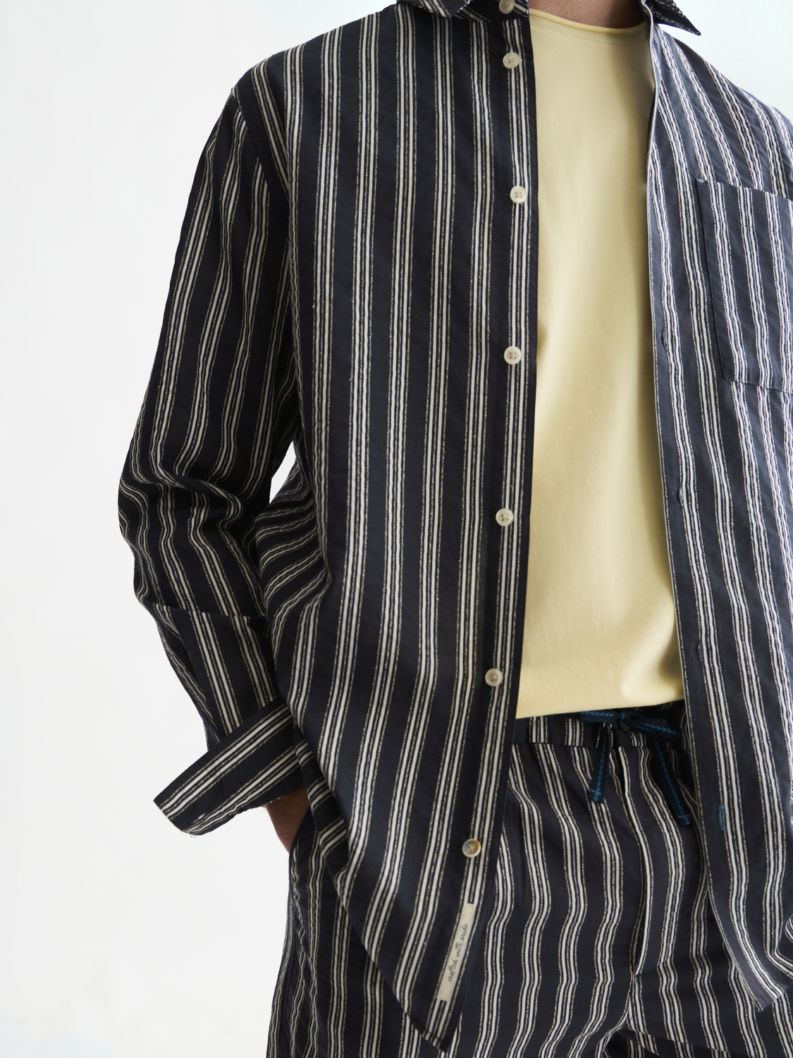 Textured Striped Regular-Fit Shirt