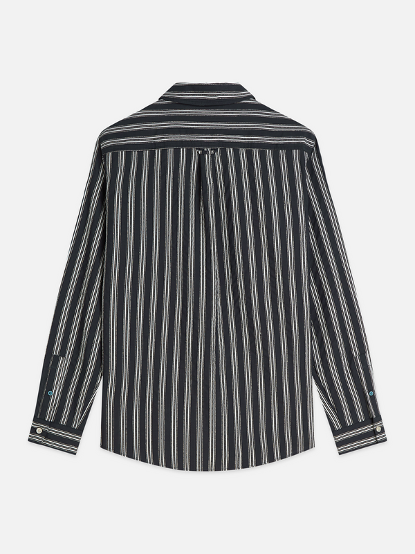 Textured Striped Regular-Fit Shirt