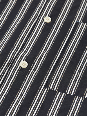 Textured Striped Regular-Fit Shirt