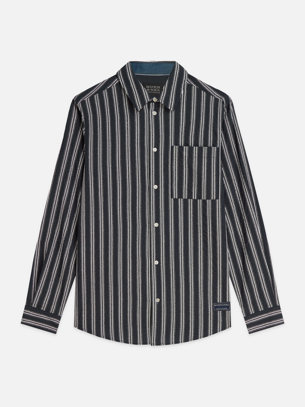 Textured Striped Regular-Fit Shirt