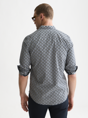 Chemise ajustée à micro-imprimés