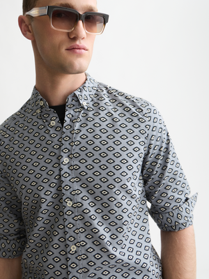 Chemise ajustée à micro-imprimés